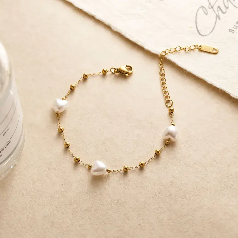 Heart Pearl Bracelet - FY0198